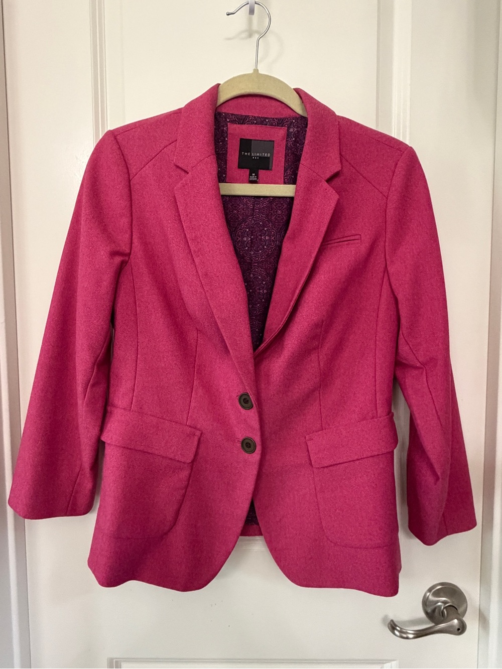 The Limited Hot Pink Tailored Blazer
